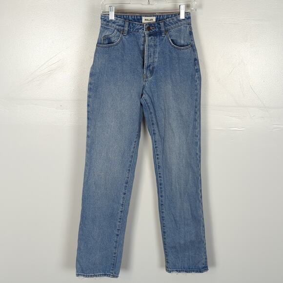 Rolla's Classic Straight High Rise Regular Fit Jeans - Picture 1 of 13
